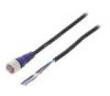 Připojovací kabel M12 PIN: 4 přímý 2m zástrčka 0,8A -10÷65°C