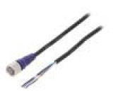 Kabel: pro snímače/automatizaci M12 PIN: 4 přímý 2m zástrčka