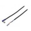 Připojovací kabel M8 PIN: 4 úhlový 2m zástrčka 0,5A -10÷65°C