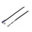 Připojovací kabel M8 PIN: 4 úhlový 5m zástrčka 0,5A -10÷65°C