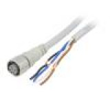Kabel: pro snímače/automatizaci M12 PIN: 4 přímý 2m zástrčka
