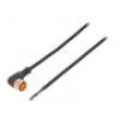 Kabel: pro snímače/automatizaci M12 PIN: 4 úhlový 5m zástrčka
