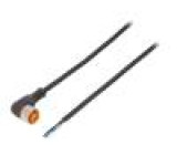 Kabel: pro snímače/automatizaci M12 PIN: 4 úhlový 5m zástrčka