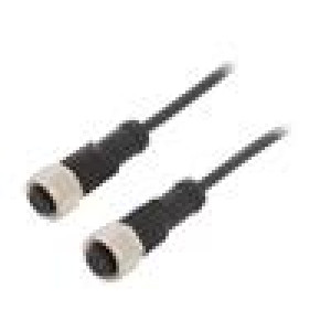 Kabel: pro snímače/automatizaci PIN: 4 s kovovou maticí 4A PUR