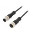 Kabel: pro snímače/automatizaci PIN: 4 s kovovou maticí 4A PUR