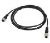 Kabel: pro snímače/automatizaci PIN: 5 s kovovou maticí 4A PUR
