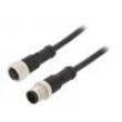 Kabel: pro snímače/automatizaci PIN: 5 s kovovou maticí 4A PVC