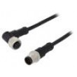 Kabel: pro snímače/automatizaci PIN: 5 s kovovou maticí 4A PVC