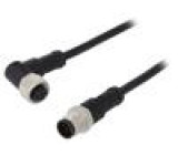 Kabel: pro snímače/automatizaci PIN: 5 M12-M12 0,5m zástrčka