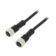 Kabel: pro snímače/automatizaci PIN: 8 s kovovou maticí 2A PVC