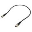 Kabel: pro snímače/automatizaci PIN: 8 s kovovou maticí 2A PVC