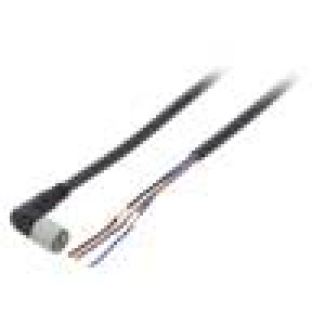 Kabel: pro snímače/automatizaci M8 PIN: 4 úhlový 2m zástrčka