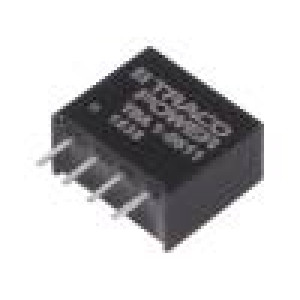 TBA1-0511 Převodník: DC/DC 1W Uvst: 4,5÷5,5V Uvýst: 5VDC Ivýst: 200mA SIP4