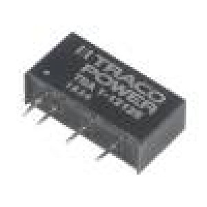 TBA1-1212E Převodník: DC/DC 1W Uvst: 10,8÷13,2V Uvýst: 12VDC Ivýst: 84mA