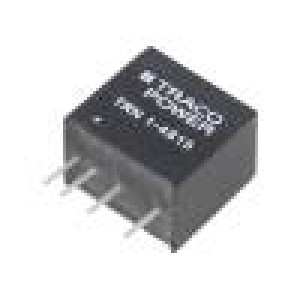 TRN1-4815 Převodník: DC/DC 1W Uvst: 36÷75V 24VDC Ivýst: 45mA SIP 2,1g