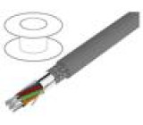 Vodič UL AWM 2095 3x22AWG stíněný PVC tmavě šedá 30,5m
