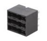 Zásuvka PCB 15A Mat: termoplast UL94V-0 černá Kontakty: měď