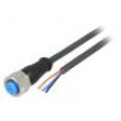 Kabel: pro snímače/automatizaci M12 PIN: 4 přímý 2m zástrčka
