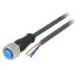 Kabel: pro snímače/automatizaci M12 PIN: 4 přímý 2m zástrčka