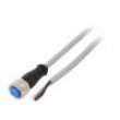 Kabel: pro snímače/automatizaci M12 PIN: 4 přímý 2m zástrčka