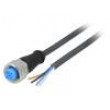 Kabel: pro snímače/automatizaci M12 PIN: 4 přímý 5m zástrčka
