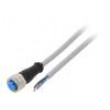 Kabel: pro snímače/automatizaci M12 PIN: 4 přímý 5m zástrčka
