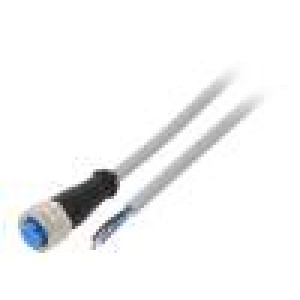 Kabel: pro snímače/automatizaci M12 PIN: 4 přímý 5m zástrčka