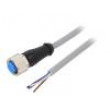 Kabel: pro snímače/automatizaci M12 PIN: 4 přímý 10m zástrčka