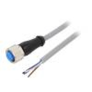Kabel: pro snímače/automatizaci M12 PIN: 4 přímý 10m zástrčka