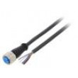 Kabel: pro snímače/automatizaci M12 PIN: 5 přímý 2m zástrčka