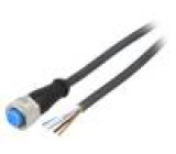 Připojovací kabel M12 PIN: 5 přímý 5m zástrčka 125VAC 4A IP67