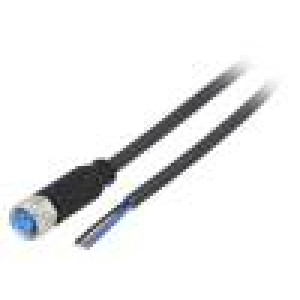 Kabel: pro snímače/automatizaci M8 PIN: 3 přímý 2m zástrčka