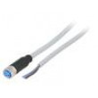Kabel: pro snímače/automatizaci M8 PIN: 3 přímý 2m zástrčka