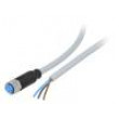 Připojovací kabel M8 PIN: 3 přímý 10m zástrčka 60VAC 4A IP67