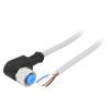 Kabel: pro snímače/automatizaci M12 PIN: 4 úhlový 2m zástrčka