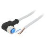 Kabel: pro snímače/automatizaci M12 PIN: 4 úhlový 2m zástrčka
