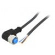 Kabel: pro snímače/automatizaci M12 PIN: 4 úhlový 10m zástrčka