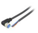 Kabel: pro snímače/automatizaci M8 PIN: 3 úhlový 2m zástrčka