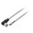 Kabel: pro snímače/automatizaci M8 PIN: 3 úhlový 2m zástrčka
