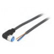 Kabel: pro snímače/automatizaci M8 PIN: 3 úhlový 5m zástrčka