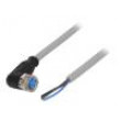 Kabel: pro snímače/automatizaci M8 PIN: 3 úhlový 5m zástrčka