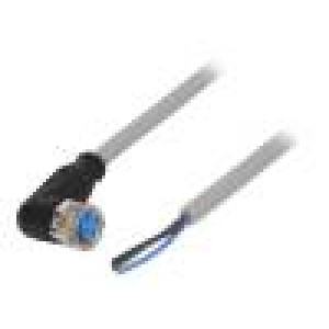 Kabel: pro snímače/automatizaci M8 PIN: 3 úhlový 5m zástrčka