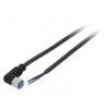 Kabel: pro snímače/automatizaci M8 PIN: 3 úhlový 10m zástrčka