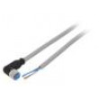 Kabel: pro snímače/automatizaci M8 PIN: 4 úhlový 2m zástrčka