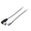 Kabel: pro snímače/automatizaci M8 PIN: 4 úhlový 5m zástrčka