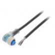 Připojovací kabel M12 PIN: 4 úhlový 2m zástrčka 4A -40÷80°C