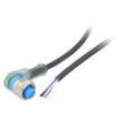 Kabel: pro snímače/automatizaci M12 PIN: 4 úhlový 5m zástrčka