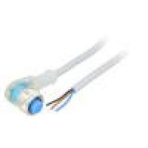 Kabel: pro snímače/automatizaci M12 PIN: 4 úhlový 5m zástrčka