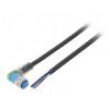 Kabel: pro snímače/automatizaci M8 PIN: 3 úhlový 5m zástrčka