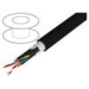 SOUND.DMX-400217 Vodič: DMX Žíla: licna 2x2x0,22mm2 + 3G2,5mm2 Ø17,8mm 110Ω